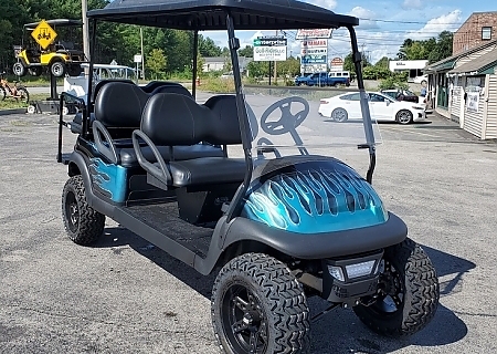 2008 CLUB CAR PREC BLACK/TEAL LIMO - $OLD