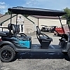 2008 CLUB CAR PREC BLACK/TEAL LIMO - $OLD