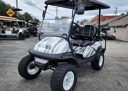 CLUB CAR PRECEDENT WHITE/GOLD - $OLD