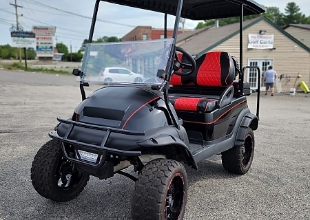 2009 CLUB CAR PRECEDENT LITHIUM BLACK/RED - $OLD